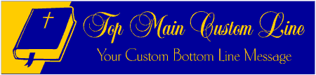 Formal Style Custom 2-Line Bible Banner