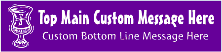 Casual Custom 2-Line Chalice Cup Banner