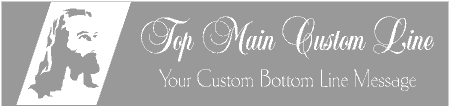 Formal Style Custom 2-Line Depiction of Jesus Banner