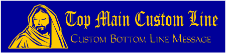 Classic Custom 2-Line Biblical Man Banner