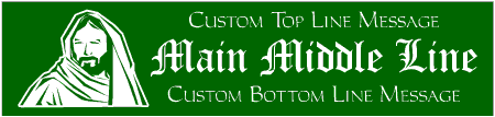 Classic Custom 3-Line Biblical Man Banner