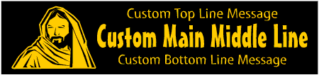 Casual Custom 3-Line Biblical Man Banner