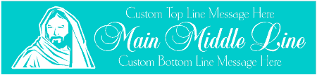 Formal Style Custom 3-Line Biblical Man Banner