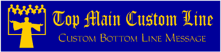 Classic Custom 2-Line Choir Banner