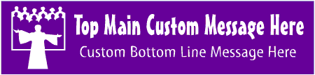 Casual Custom 2-Line Choir Banner