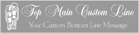 Formal Style Custom 2-Line Children Banner