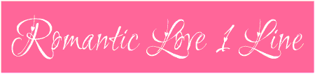 Romantic Love 1 Line Custom Text Banner