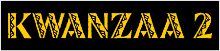 Kwanzaa Two 1 Line Custom Text Banner