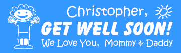 Get Well Boy Banner