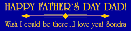 Happy Father's Day Classic Banner