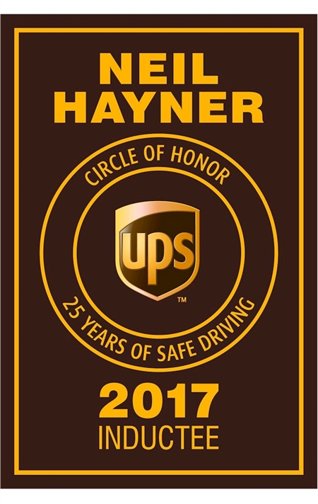 UPS - CIRCLE OF HONOR VERTICAL BANNER